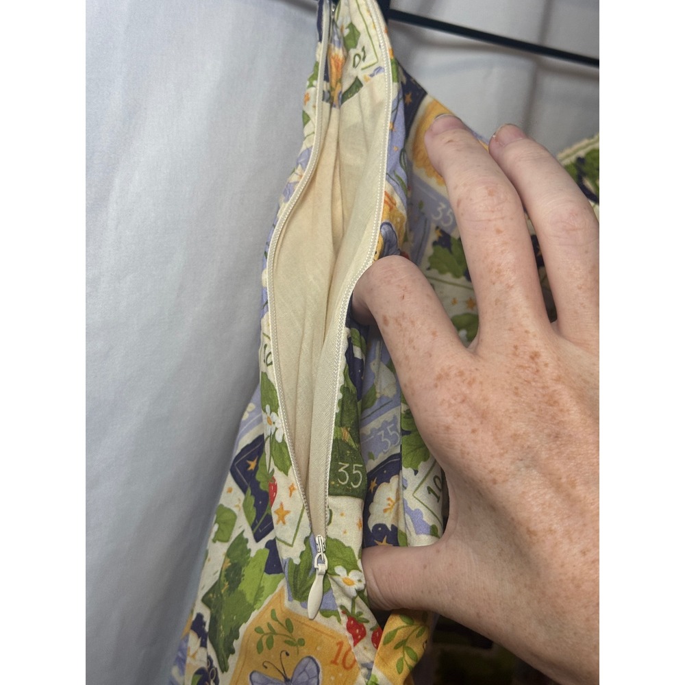Tulip B Postage Stamp Print Midi Skirt Womens M Cottagecore Vintage Style NWT - Picture 5 of 8